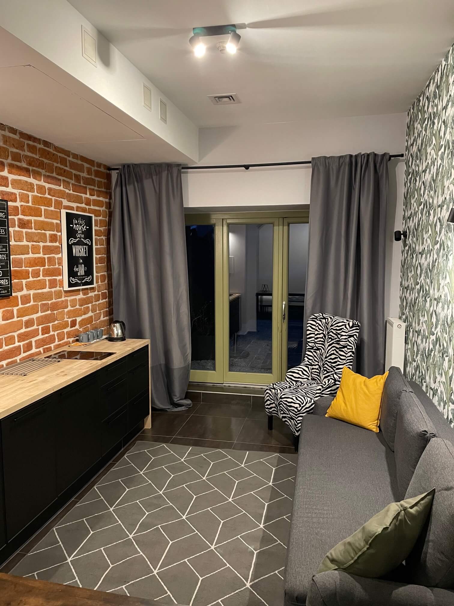 Apartament czteroosobowy z patio